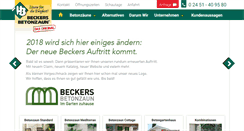 Desktop Screenshot of beckers-betonzaun.de